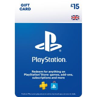 PlayStation Store £15 (GBP) Gift Card - UK