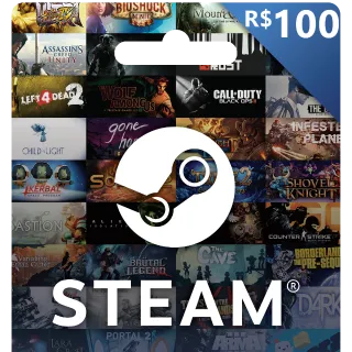 Steam R$100 (BRL) Gift Card - BRAZIL