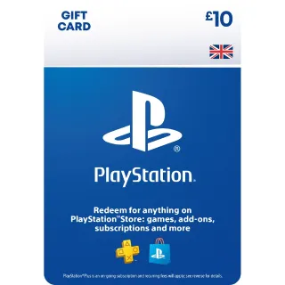 10.00 GBP PlayStation Store Gift Card - UK