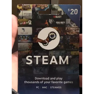 Steam Gift Card $20.00 USD