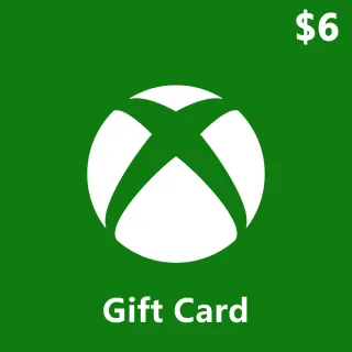 6.00 USD Xbox gift card (US)