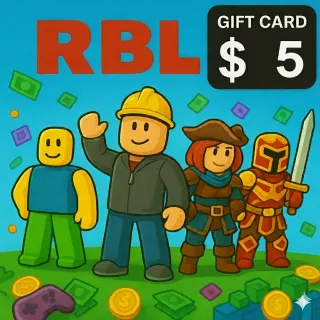 $5.00 USD Gift Card RBL (AUTO DELIVERY)⚡⚡