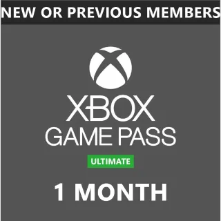 Xbox 1 Month Ultimate Game Pass (GLOBAL)