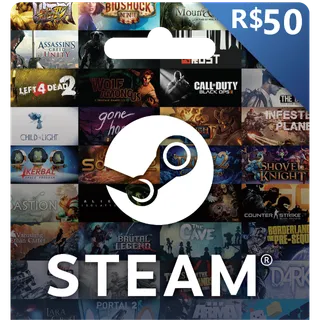 Steam 50,00 R$ (BRL - Brazil) Gift Card 