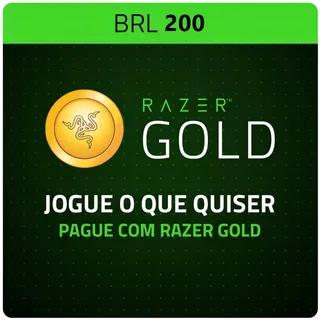 Razer Gold 200 BRL Gift Card - Brazil