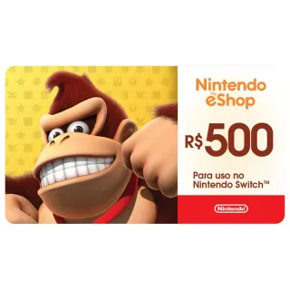 500.00 BRL Nintendo eShop Gift Card - Brazil