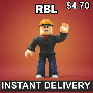 $4.70 Gift Card RBL (Instant Delivery)⚡⚡
