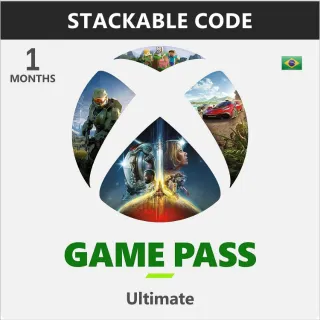 Xbox 1 Month Ultimate Game Pass (Stackable code) Brazil