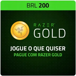 R$ 200.00 BRL Razer Gold - BRAZIL
