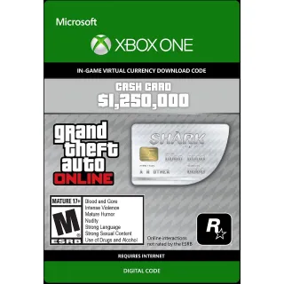 Grand Theft Auto Online: Great White Shark Card - Xbox (Digital)