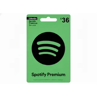 3-month subscription -Spotify Premium (USA)