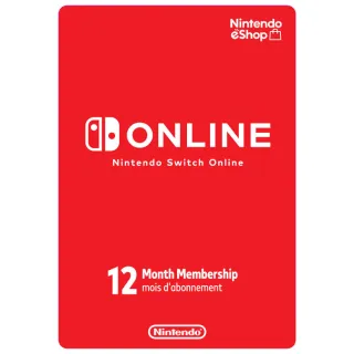 Nintendo Switch Online 12-month (CANADA) Auto Delivery