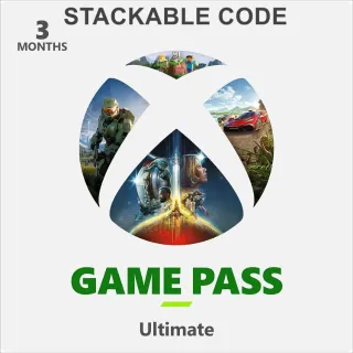 Xbox 3 Month Ultimate Game Pass (Stackable code) BRAZIL