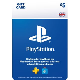 PlayStation Store £5 (GBP) Gift Card - UK