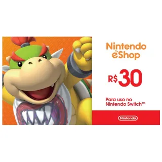 R$30.00 BRL Nintendo eShop - BRAZIL