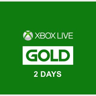Xbox LIVE Gold 2 Day Subscription (Digital Code)