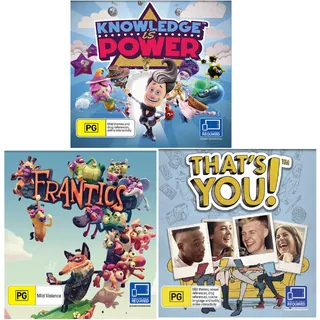 Bundle 3 Games: Frantics + That's You! + Knowledge is Power (PS4 Digital Code)