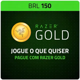 Razer Gold 150 BRL Gift Card - BRAZIL