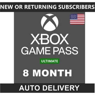 Xbox 8 Month Ultimate Game Pass (U.S Region)