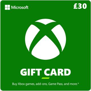 £30.00 Xbox Digital Gift Card - UK