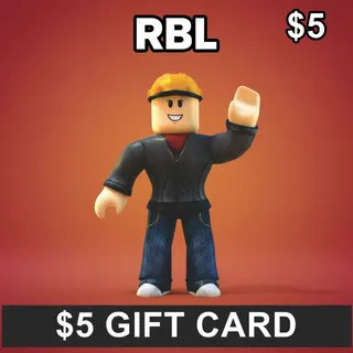 RBL $5 USD Gift Card (400 Rbx)⚡⚡