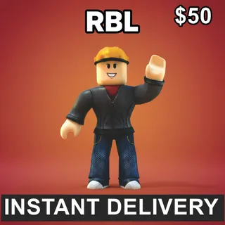 $50.00 Gift Card RBL (AUTO DELIVERY)⚡⚡