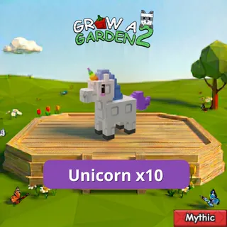 Unicorn x10 | Pet| Grow a Garden 2 | GAG2