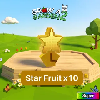 Star Fruit x10 | SF | Grow a Garden 2 | GAG 2