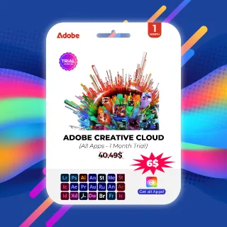 Adobe Account - 1 Month Subscription (Trial auto renew)