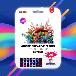 Adobe Creative Cloud Accounts 1 Year Subscription