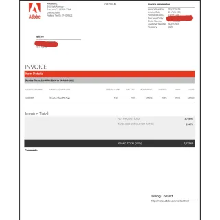 Adobe Account - 1 Year Subscription 