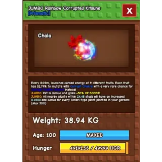 Rainbow hatched corrupted kitsune 