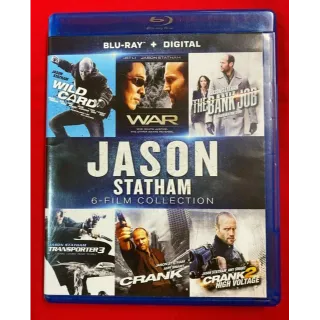 Jason Statham 6-Film Collection / HDX / Vudu - Includes Crank 1 & 2, The Bank Job, Wild Card, War, and Transporter 3