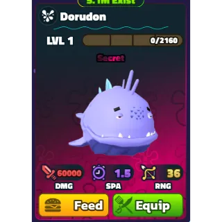 Spongebob tower defense 5 Dorudon