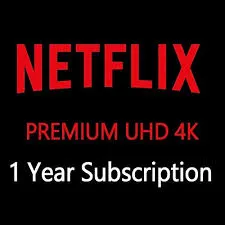 Netflix 12 month 4K UHD Premium 