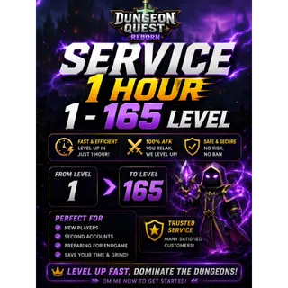 Dungeon Quest Reborn - Carry Service - 1 hour 