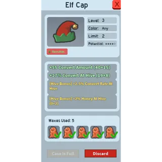 2% HONEY AT HIVE ELF CAP BSS