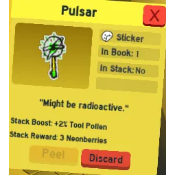 1 RANDOM TOOL STICKER BSS