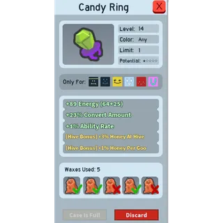 CANDY RING BSS WAXED