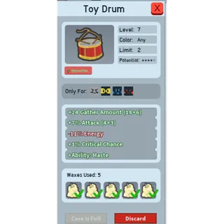 4 POTENTIAL TOY DRUM BSS WAXED