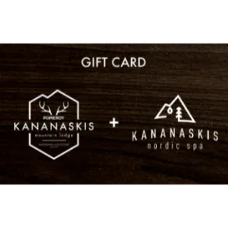 $100.00 CAD Kanaskis CANADA Gift Card 