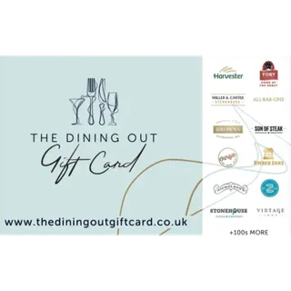 £100.00 GBP The Dining Out UK Gift Card