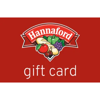 $9.00 USD Hannaford Gift Card 
