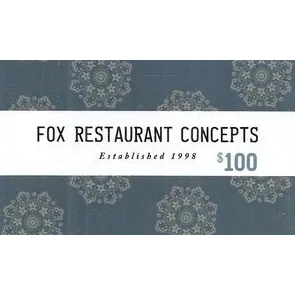$50.00 USD Fox Restaurants Concepts Gift Card 