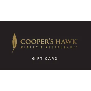 $100.00 USD Cooper's Hawk Winery and Restaurant Gift Card