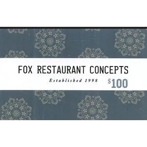 $33.81 USD The Fox Restaurant Concepts Gift Card 