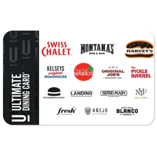 $50.00 CAD Ultimate Dining CANADA Gift Card
