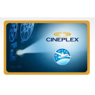 $30.00 CAD Cineplex CANADA Gift Card
