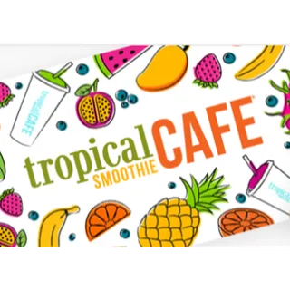 $10.00 USD Tropical Cafe Smoothie Gift Card