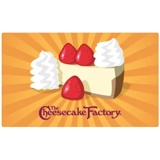 $25.00 USD Cheesecake Factory Gift Card